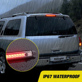 Nilight Third Brake Light for Nissan Armada 2005-2015 Pathfinder Armada2004 | for Nissan Armada 2005-2015 Pathfinder Armada 2004 Infiniti QX56 2004-2010, High Mount 3rd Stop Car Rear Center Cab, Smoked, view 6