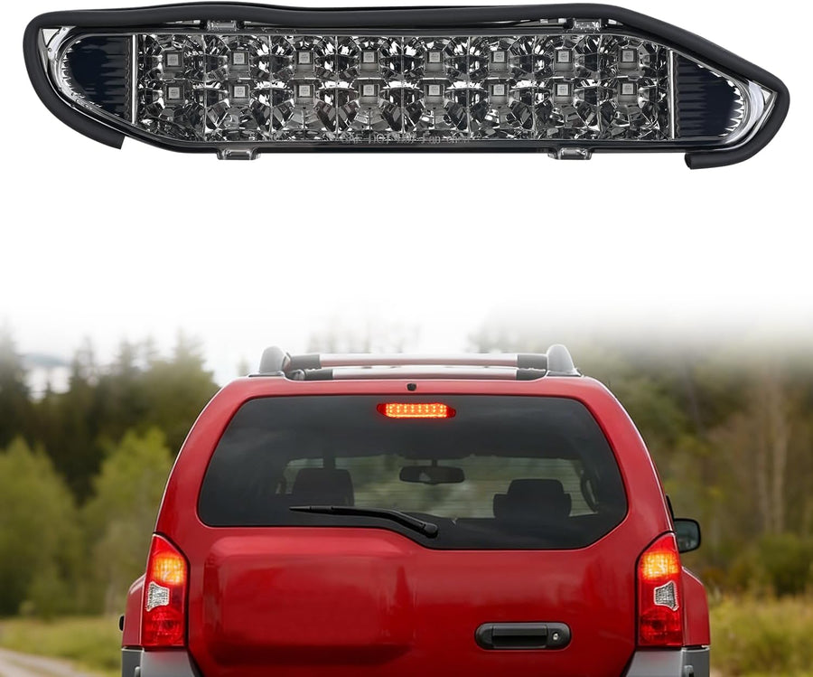 Nilight Third Brake Light for Nissan Xterra 2000 2001 2002 2003 2004 | for Nissan Xterra 2000 2001 2002 2003 2004, High Mount 3rd Stop Van SUV Rear Center Cab LED Lamp Replacement, Smoked Lens
