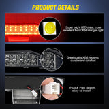 Nilight Third Brake Light for Nissan Xterra 2000 2001 2002 2003 2004 | for Nissan Xterra 2000 2001 2002 2003 2004, High Mount 3rd Stop Van SUV Rear Center Cab LED Lamp Replacement, Smoked Lens, view 2