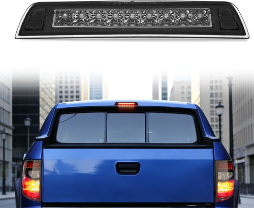 Nilight Third Brake Light for Ridgeline 2006-2014, Smoked Lens | for Ridgeline 2006 2005 2006 2007 2008 2009 2010 2011 2012 2013 2014, High Mount 3rd Stop Car Truck Rear Center Cab LED Lamp
