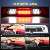 Nilight Third Brake Light High Mount 3rd Brake Stop Reverse Cargo LED Lights Red Shell Compatible with Chevy Silverado GMC Sierra 1500 2500 3500HD 2014 2015 2016 2017 2018 Pickup Truck, view 4