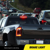 Nilight Third Brake Light High Mount 3rd Brake Stop Reverse Cargo LED Lights Red Shell Compatible with Chevy Silverado GMC Sierra 1500 2500 3500HD 2014 2015 2016 2017 2018 Pickup Truck, view 5