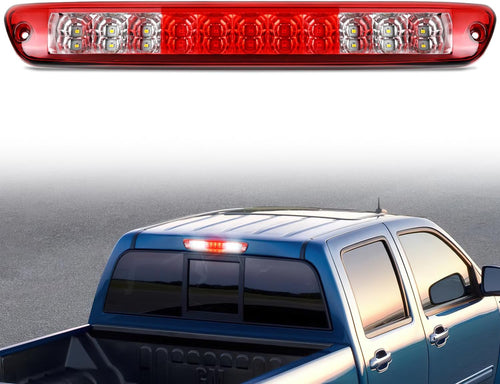 Nilight Third Brake Light Tail High Mount 3rd Stop Cargo Reverse LED Lights Red Lens Compatible with Chevy Colorado and GMC Canyon 2004 2005 2006 2007 2008 2009 2010 2011 2012 Pickup Truck