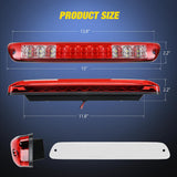 Nilight Third Brake Light Tail High Mount 3rd Stop Cargo Reverse LED Lights Red Lens Compatible with Chevy Colorado and GMC Canyon 2004 2005 2006 2007 2008 2009 2010 2011 2012 Pickup Truck, view 2