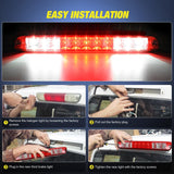 Nilight Third Brake Light Tail High Mount 3rd Stop Cargo Reverse LED Lights Red Lens Compatible with Chevy Colorado and GMC Canyon 2004 2005 2006 2007 2008 2009 2010 2011 2012 Pickup Truck, view 4