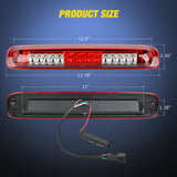 Nilight Third Brake Light Tail High Mount 3rd Stop Cargo Reverse LED Lights Red Shell for Chevy Silverado GMC Sierra 1500 2500 3500HD 2007HD Classic 1999 2000 2001 2002 2003 2004 2005 2006, view 2