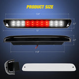 Nilight Third Brake Light Tail High Mount 3rd Stop Cargo Reverse LED Lights Smoked Lens Compatible with Chevy Colorado and GMC Canyon 2004 2005 2006 2007 2008 2009 2010 2011 2012 Pickup Truck, view 2