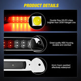 Nilight Third Brake Light Tail High Mount 3rd Stop Cargo Reverse LED Lights Smoked Lens Compatible with Chevy Colorado and GMC Canyon 2004 2005 2006 2007 2008 2009 2010 2011 2012 Pickup Truck, view 3