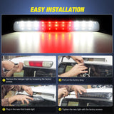 Nilight Third Brake Light Tail High Mount 3rd Stop Cargo Reverse LED Lights Smoked Lens Compatible with Chevy Colorado and GMC Canyon 2004 2005 2006 2007 2008 2009 2010 2011 2012 Pickup Truck, view 4