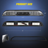 Nilight Third Brake Light Tail High Mount 3rd Stop Cargo Reverse Lights Clear Lens Compatible with Ford F150 2015 2016 2017 2018 2019 2020 Super Duty F250 F350 2017+ Ranger 2019+ Maverick 2022+, view 2