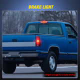 Nilight Third Brake Light Tail High Mount 3rd Stop Cargo Reverse Lights Red Lens Compatible with Chevy GMC C/K Series 1500 2500 3500 1988-2000 Chevrolet Blazer 1992 1993 Chevy Silverado 1994-1998, view 5