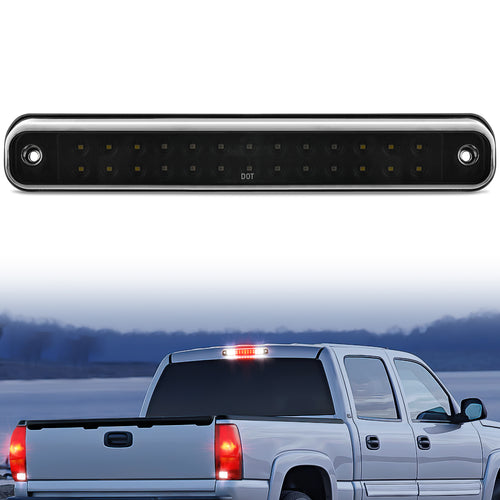 Nilight Third Brake Light Tail High Mount 3rd Stop Cargo Reverse Lights Smoked Lens Compatible with Chevy GMC C/K Series 1500 2500 3500 1988-2000 Chevrolet Blazer 1992 1993 Chevy Silverado 1994-1998