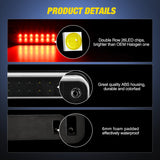 Nilight Third Brake Light Tail High Mount 3rd Stop Cargo Reverse Lights Smoked Lens Compatible with Chevy GMC C/K Series 1500 2500 3500 1988-2000 Chevrolet Blazer 1992 1993 Chevy Silverado 1994-1998, view 3