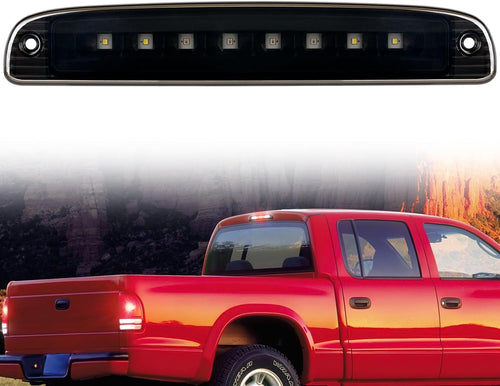 Nilight Third Brake Light Tail High Mount 3rd Stop Cargo Reverse Lights Smoked Lens Compatible with Dodge Dakota 1997 1998 1999 2000 2001 2002 2003 2004 2005 2006 2007 2008 2009 2010