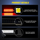 Nilight Third Brake Light Tail High Mount 3rd Stop Cargo Reverse Lights Smoked Lens Compatible with Dodge Ram 1500 2500 3500 1994 1995 1993 1997 1998 1999 2000 2001 Pickup Truck Rear Cab Lamp, view 3