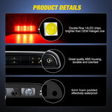 Nilight Third Brake Light Tail High Mount 3rd Stop Cargo Reverse Lights Smoked Lens Compatible with Ford F150 1994 1995 1996 F250 F350 Bronco 1992 1993 1994 1995 1996 1997 Pickup Truck Rear Cab Lamp, view 3