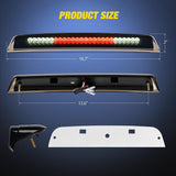 Nilight Third Brake Light Tail High Mount 3rd Stop Cargo Reverse Lights Smoked Lens Compatible with Nissan Titan 2004-2015 Nissan Frontier 2005-2016 Pickup Truck Rear Cab Lamp, view 2