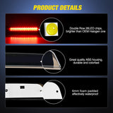 Nilight Third Brake Light Tail High Mount 3rd Stop Cargo Reverse Lights Smoked Lens Compatible with Nissan Titan 2004-2015 Nissan Frontier 2005-2016 Pickup Truck Rear Cab Lamp, view 3