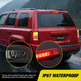 Nilight Third Brake Light Tail High Mount 3rd Stop Lights Red Lens Compatible with Jeep Patriot 2007 2008 2009 2010 2011 2012 2013 2014 2015 2016 2017 Van SUV Rear Center Cab Lamp, view 5