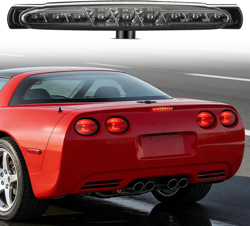 Nilight Third Brake Light Tail High Mount 3rd Stop Lights Smoked Lens Compatible with Chevy Corvette C5 1997 1998 1999 2000 2001 2002 2003 2004 Car Rear Center Cab Lamp