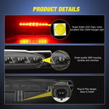 Nilight Third Brake Light Tail High Mount 3rd Stop Lights Smoked Lens Compatible with Chevy Corvette C5 1997 1998 1999 2000 2001 2002 2003 2004 Car Rear Center Cab Lamp, view 2