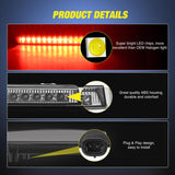 Nilight Third Brake Light Tail High Mount 3rd Stop Lights Smoked Lens Compatible with Chevy Traverse 2009-2017 GMC Acadia 2009-2012 Van SUV Rear Center Cab Lamp, view 2