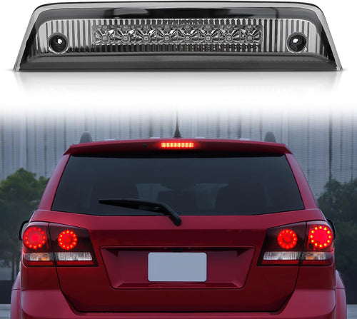 Nilight Third Brake Light Tail High Mount 3rd Stop Lights Smoked Lens Compatible with Dodge Journey 2010 2011 2012 2013 2014 2015 2016 Van SUV Rear Center Cab Lamp