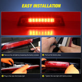 Nilight Third Brake Light Tail High Mount 3rd Stop Lights Smoked Lens Compatible with Dodge Journey 2010 2011 2012 2013 2014 2015 2016 Van SUV Rear Center Cab Lamp, view 3