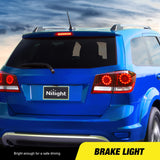Nilight Third Brake Light Tail High Mount 3rd Stop Lights Smoked Lens Compatible with Dodge Journey 2010 2011 2012 2013 2014 2015 2016 Van SUV Rear Center Cab Lamp, view 5