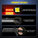 Nilight Third Brake Light Tail High Mount 3rd Stop Lights Smoked Lens Compatible with Ford Explorer U502 2011 2012 2013 2014 2015 Van SUV Rear Center Cab Lamp, view 2