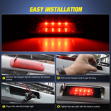 Nilight Third Brake Light Tail High Mount 3rd Stop Lights Smoked Lens Compatible with Jeep Cherokee 1997 1998 1999 2000 2001 SUV Accessories Rear Cab Lamp, view 4