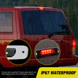 Nilight Third Brake Light Tail High Mount 3rd Stop Lights Smoked Lens Compatible with Jeep Cherokee 1997 1998 1999 2000 2001 SUV Accessories Rear Cab Lamp, view 6