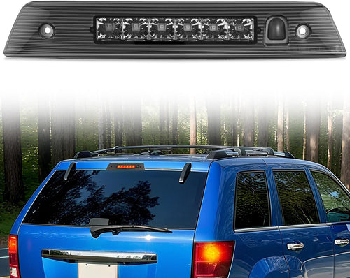 Nilight Third Brake Light Tail High Mount 3rd Stop Lights Smoked Lens Compatible with Jeep Grand Cherokee 2005 2006 2007 2008 2009 2010 Van SUV Rear Center Cab Lamp