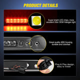 Nilight Third Brake Light Tail High Mount 3rd Stop Lights Smoked Lens Compatible with Jeep Grand Cherokee 2005 2006 2007 2008 2009 2010 Van SUV Rear Center Cab Lamp, view 2