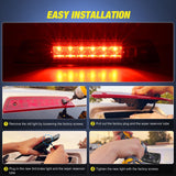 Nilight Third Brake Light Tail High Mount 3rd Stop Lights Smoked Lens Compatible with Jeep Grand Cherokee 2005 2006 2007 2008 2009 2010 Van SUV Rear Center Cab Lamp, view 3