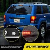 Nilight Third Brake Light Tail High Mount 3rd Stop Lights Smoked Lens Compatible with Jeep Grand Cherokee 2005 2006 2007 2008 2009 2010 Van SUV Rear Center Cab Lamp, view 5