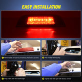 Nilight Third Brake Light Tail High Mount 3rd Stop Lights Smoked Lens Compatible with Jeep Liberty 2002 2003 2004 2005 2006 2007 Van SUV Rear Center Cab Lamp, view 3