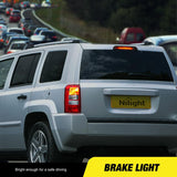 Nilight Third Brake Light Tail High Mount 3rd Stop Lights Smoked Lens Compatible with Jeep Patriot 2007 2008 2009 2010 2011 2012 2013 2014 2015 2016 2017 Van SUV Rear Center Cab Lamp, view 4