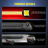 Nilight Third Brake Light Tail High Mount 3rd Stop Lights Smoked Lens for Ford Explorer 2002-2010 Escape 2008-2012 Mercury Mariner 2008-2011 Mountaineer 2006-2010 Van SUV Rear Center Cab Lamp, view 2