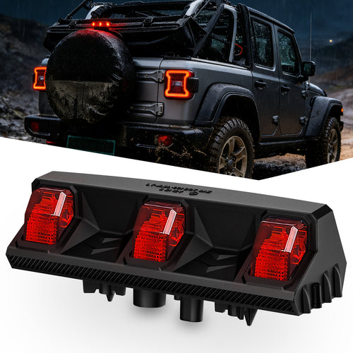 Nilight 2018 2019 2020 2021 2022 2023 Jeep Wrangler JL JLU Third Brake Light Upgrade