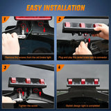 Nilight 2018 2019 2020 2021 2022 2023 Jeep Wrangler JL JLU Third Brake Light Upgrade, view 5