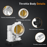Nilight Throttle Body fits for GMC Chevrolet Buick Cadillac Vehicles - for Chevy Avalanche Express Silverado Suburban Tahoe GMC Envoy Savana Sierra Yukon Buick Cadillac Escalade 2003-2007, 12570800, view 3