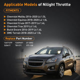 Nilight Throttle Body for Buick Encore Chevy Cruze Equinox Malibu 2016-2025 | 12671379 12659491 OE-Spec Fitment, Precise Airflow Control, Stable Idle Response, Fit for L4 1.4L 1.5L, view 2