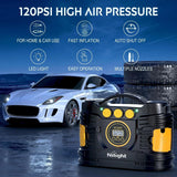 Nilight Tire Inflator Air Compressor AC/DC Dual Power 120PSI Digital Display, view 6