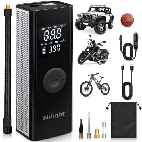 Nilight Tire Inflator Air Compressor Pump Cordless Battery Powered