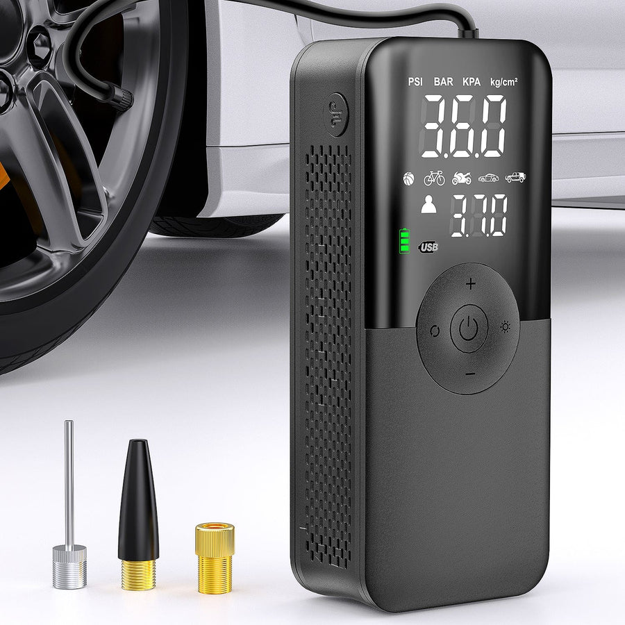 Nilight Tire Inflator Portable Air Compressor Rechargeable Battery Cordless 150PSI Faster Inflation Air Pump for Car Tires with Tire Pressure Gauge