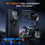 Nilight Tire Inflator Portable Air Compressor Rechargeable Battery Cordless 150PSI Faster Inflation Air Pump for Car Tires with Tire Pressure Gauge, view 5