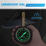 Nilight Tire Pressure Gauge 100PSI Heavy Duty Large 2 Inch Glow Dial ANSI B40.1 Certified Air Chucks Accurate Reading with Extended Hose for Truck Semi Truck ATV Motorhome Cars & RV Accessories, view 4