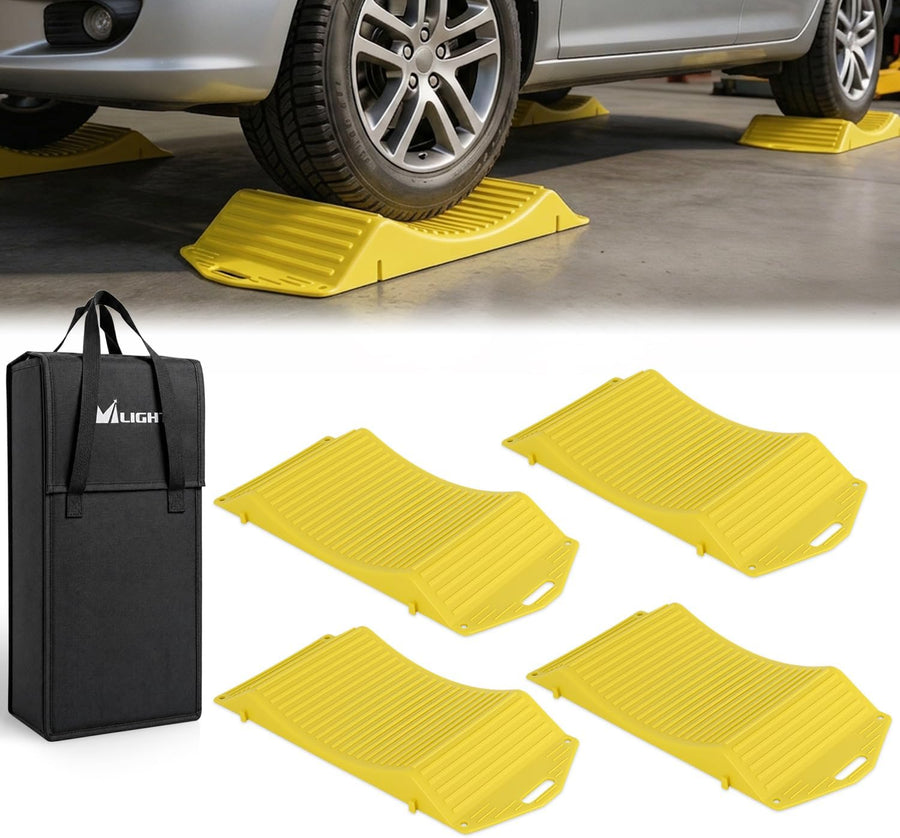 Nilight Tire Saver Ramps, 17.3 Inch RV Car Flat Spot Prevention Storage Pads, 4-Pack