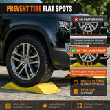 Nilight Tire Saver Ramps, 17.3 Inch RV Car Flat Spot Prevention Storage Pads, 4-Pack, view 2
